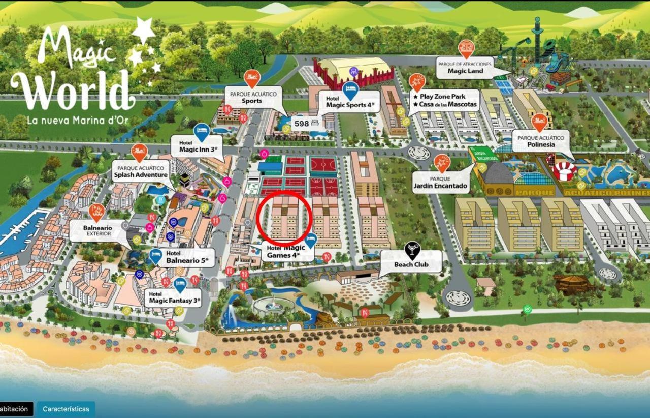Apartamento Primera Linea - Magic World Marina D'Or Oropesa del Mar Luaran gambar